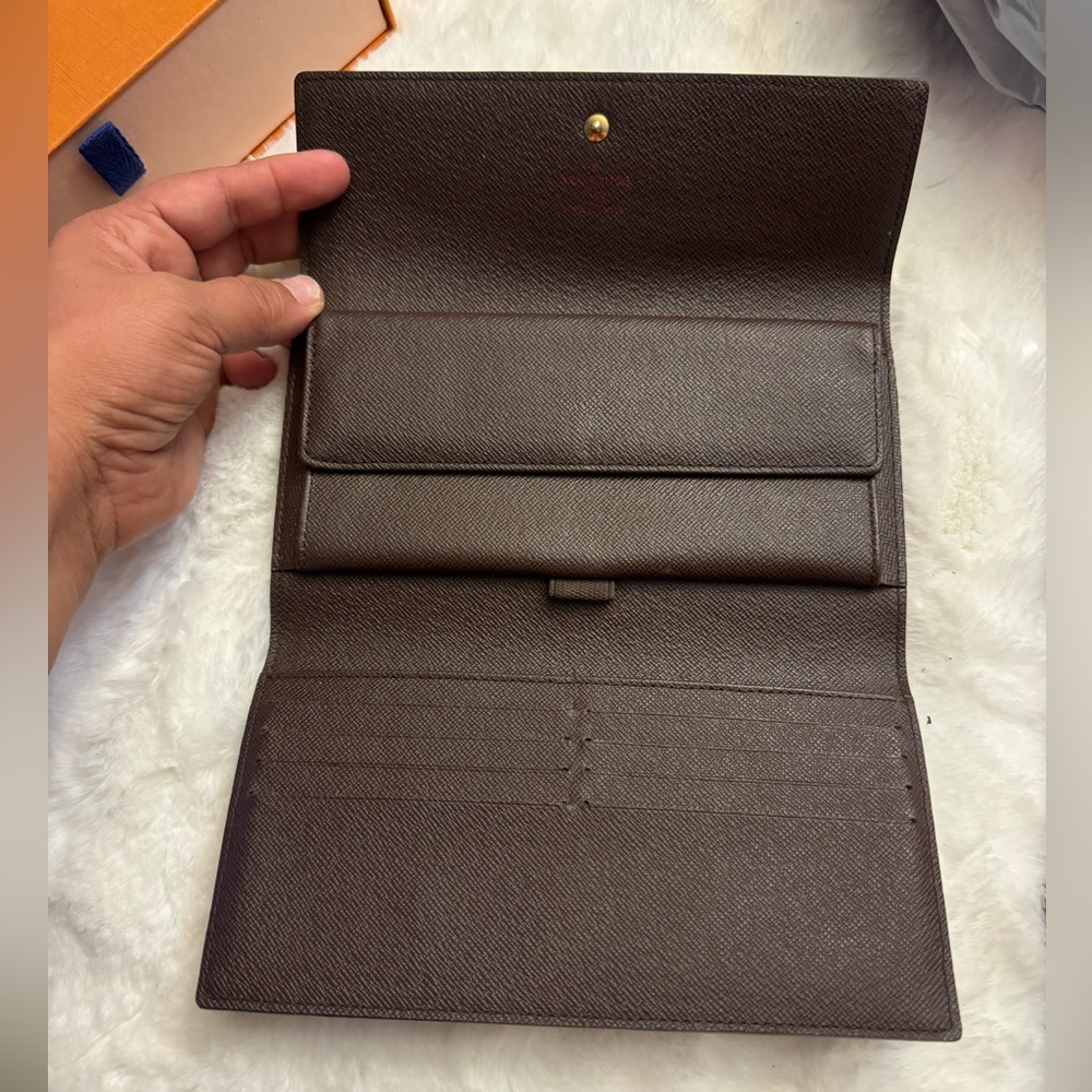 LOUIS VUITTON Portefeuille International Trifold Long Wallet Damier ebene - Picture 3 of 6
